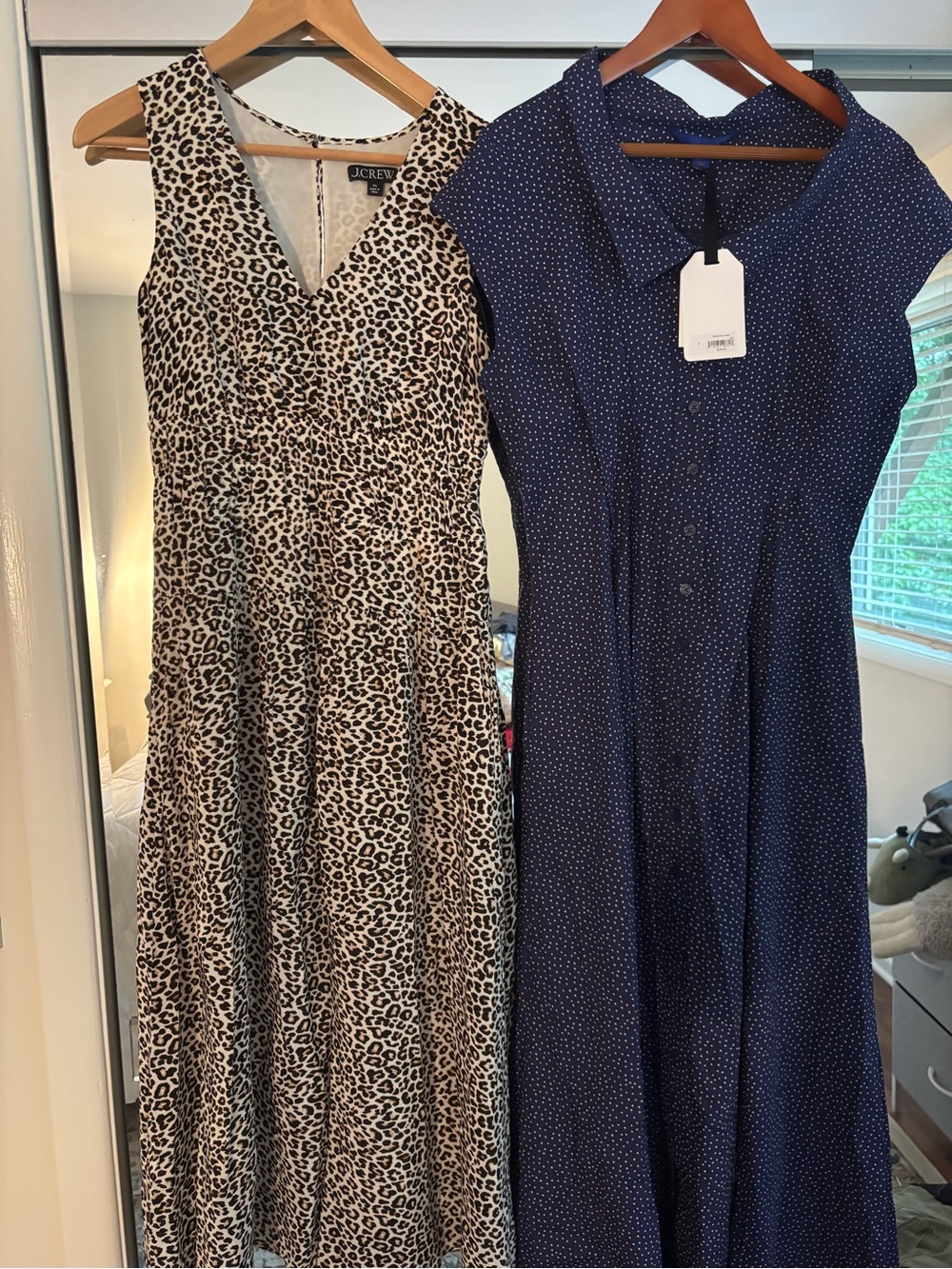 Both! J. Crew Leopard Print Sleeveless and Gap Studio sold out!